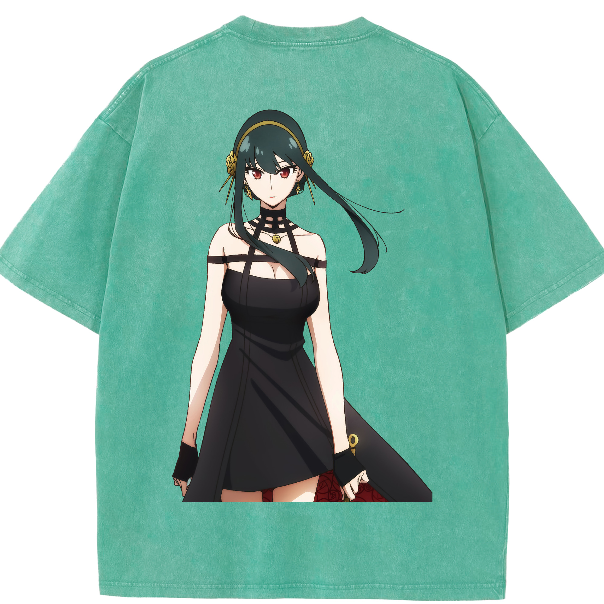 （画像用） SPY×FAMILY间谍家家酒 綿100% ヴィンテージ風 半袖Tシャツ（背面プリント）